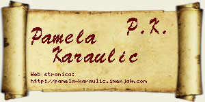 Pamela Karaulić vizit kartica